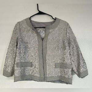 Milly New York sequin crop jacket